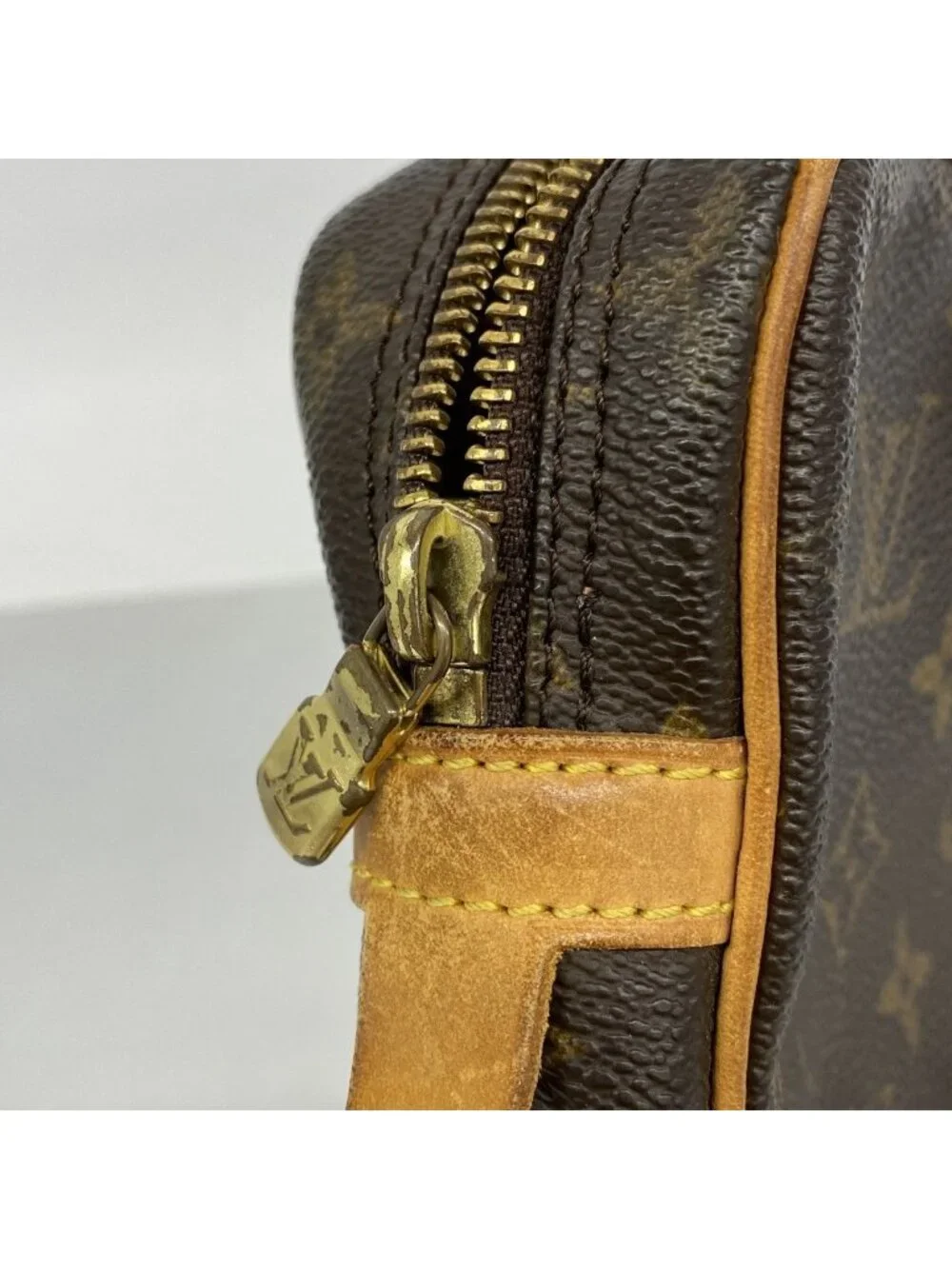 Louis Vuitton Clutch Monogram Marly Dragonne GM Brown